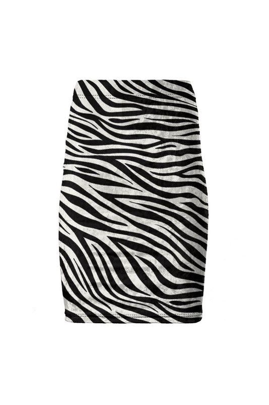 Zebra Print Pencil Skirt - Objet D'Art
