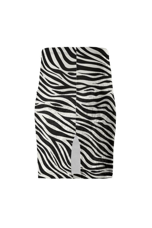 Zebra Print Pencil Skirt - Objet D'Art