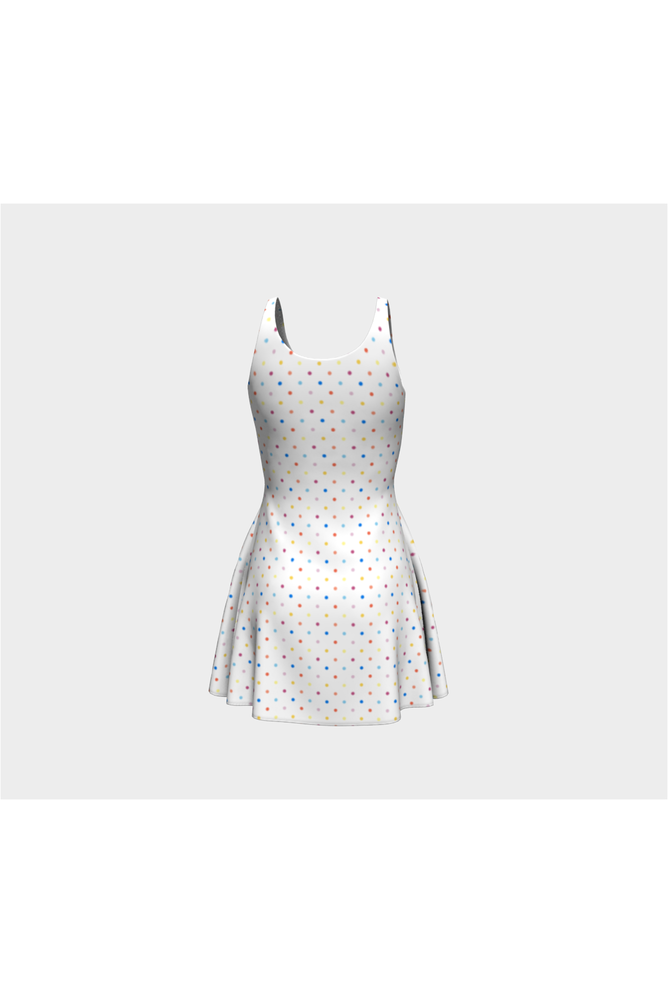 Colorful Polka Dot Flare Dress - Objet D'Art