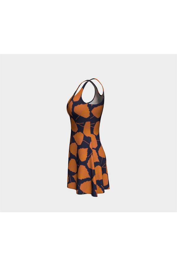 Autumn Leaves Flare Dress - Objet D'Art