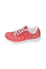 red bandana Women’s Running Shoes (Model 020) - Objet D'Art