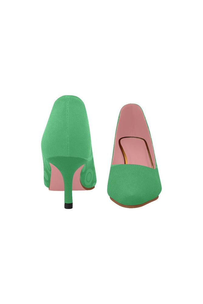 diegocircletrunk Women's Pointed Toe Low Heel Pumps (Model 053) - Objet D'Art Online Retail Store
