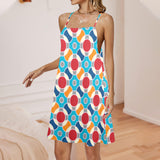 atomic dress 10 Drawstring Neck Sleeveless Dress (Model D68) - Objet D'Art
