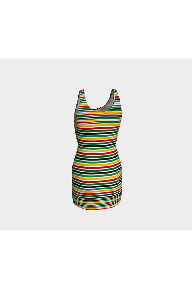 Pan African Colors Bodycon Dress - Objet D'Art