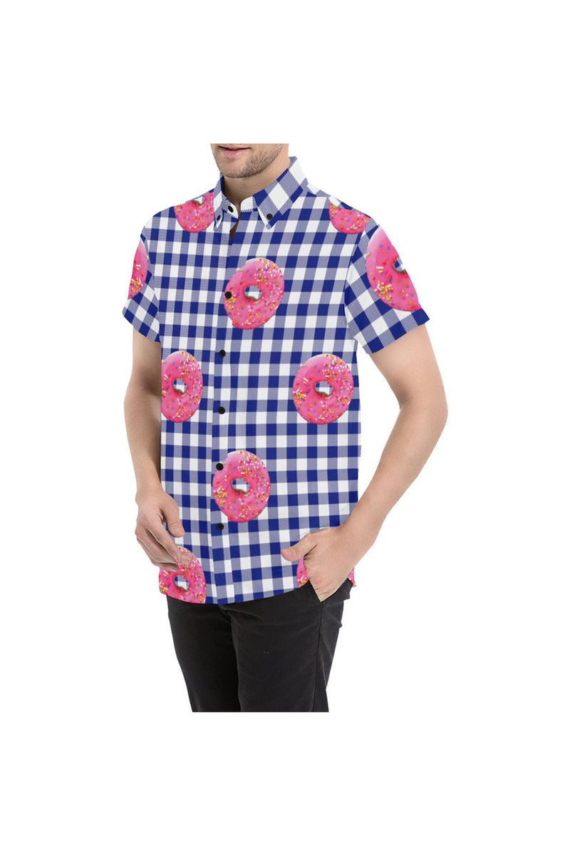 I Brought Donuts Men's All Over Print Short Sleeve Shirt/Large Size - Objet D'Art Online Retail Store