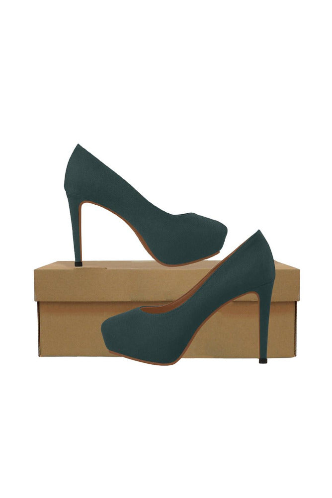 Woodland Green Women's High Heels - Objet D'Art