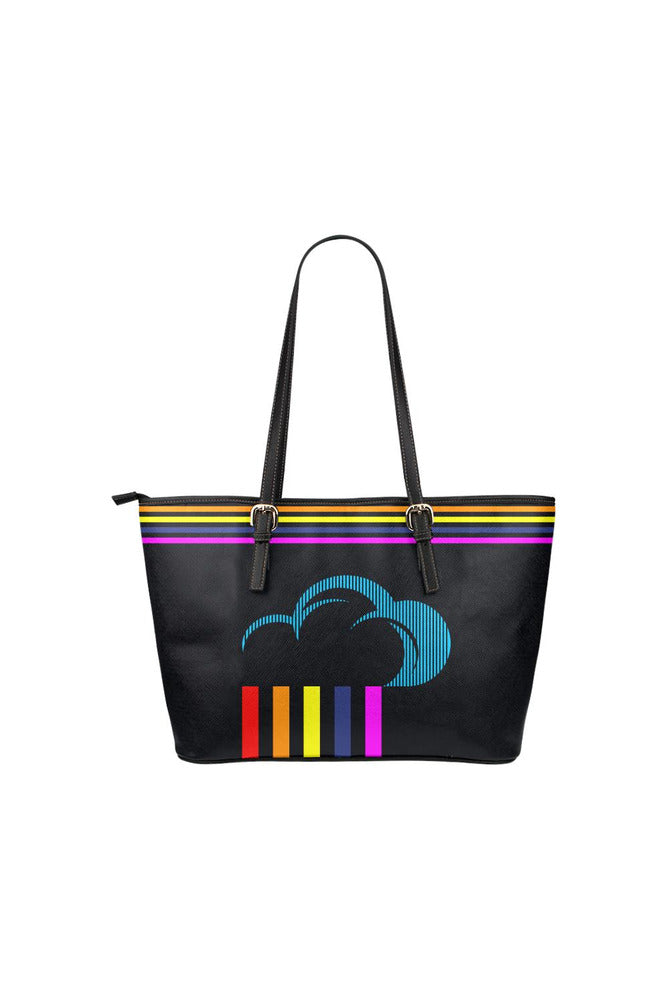 rain 2 Leather Tote Bag/Small (Model 1651) - Objet D'Art