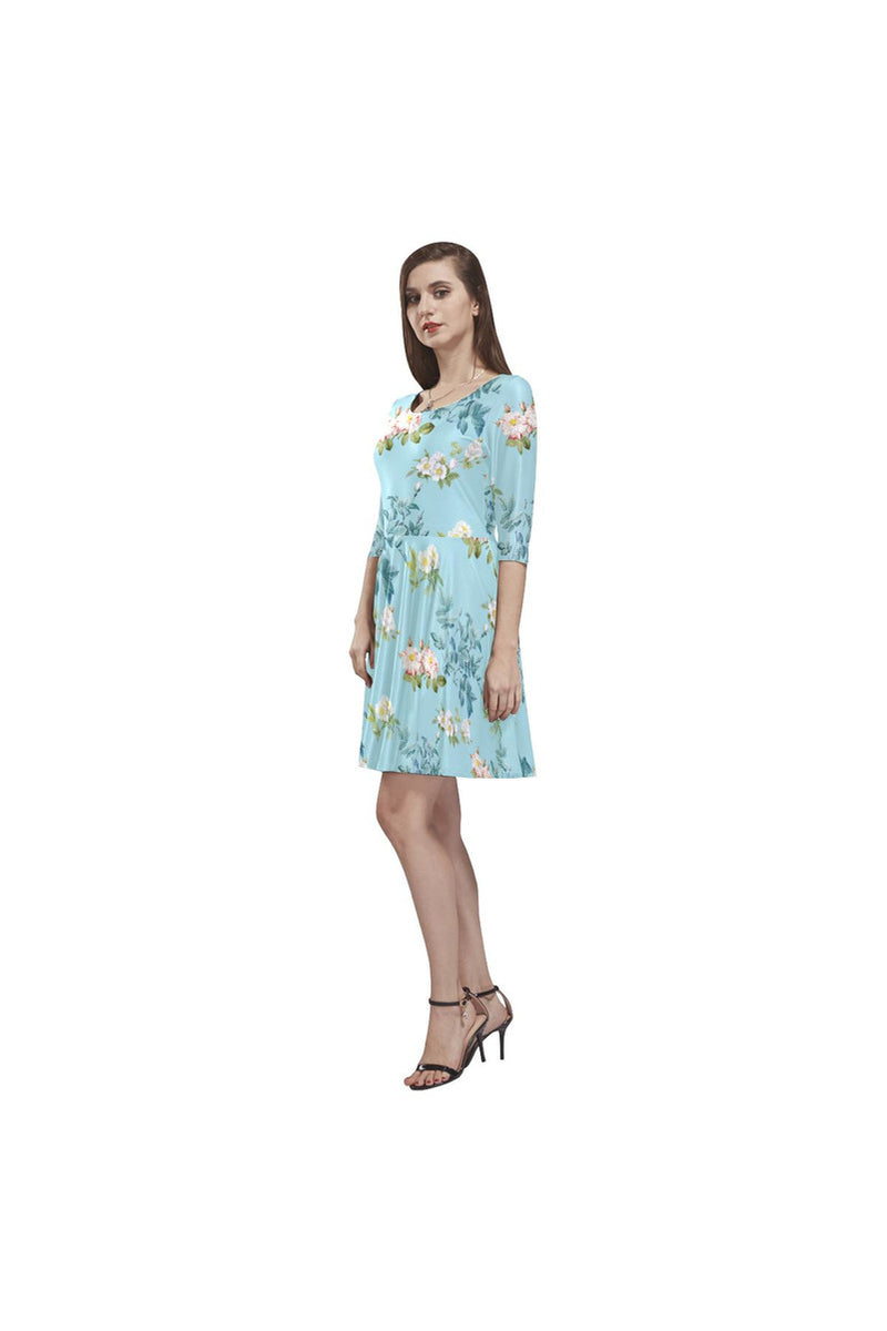 B FLOR D20 -SLEEVE Tethys Half-Sleeve Skater Dress(Model D20) - Objet D'Art