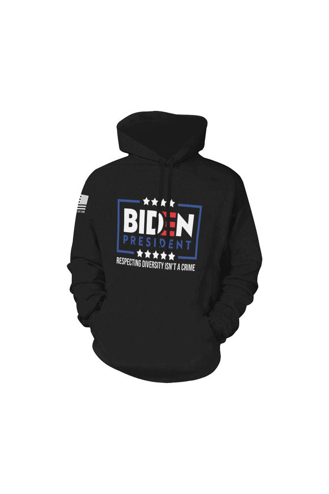 AMERICAN FLAG BIDEN All Over Print Hoodie for Women (USA Size) (Model H13) - Objet D'Art
