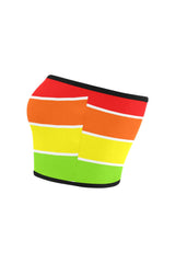 Rainbow Bright Artsadd Bandeau Top - Objet D'Art