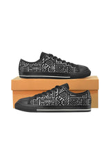 D18 Canvas Aztec Women's Classic Canvas Shoes (Model 018) - Objet D'Art