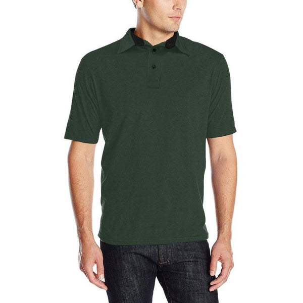 Camo Green Men's All Over Print Polo Shirt - Objet D'Art
