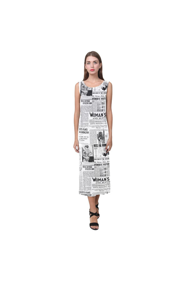 WOMEN SUFFRAGE Phaedra Sleeveless Open Fork Long Dress - Objet D'Art Online Retail Store