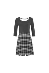 D23 BOT DARK GRAY 3/4 Sleeve Sundress (D23) - Objet D'Art