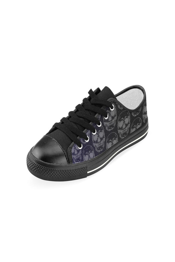 SKULLS Women's Classic Canvas Shoes (Model 018) - Objet D'Art