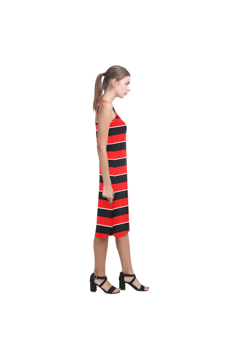 Red & Black Stripes Alcestis Slip Dress - Objet D'Art Online Retail Store