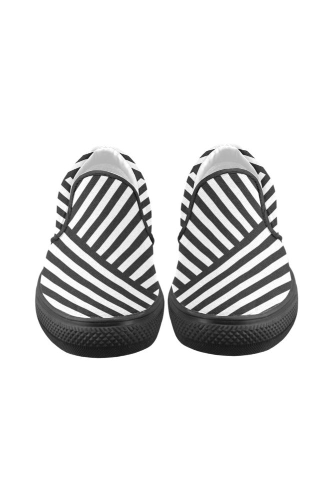 Cool Stripes Men's Slip-on Canvas Shoes - Objet D'Art Online Retail Store