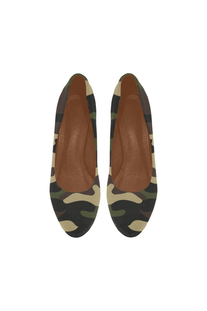 woodland camo heel Women's High Heels (Model 044) - Objet D'Art