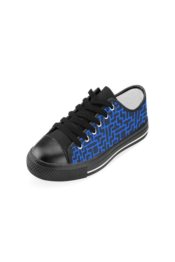Tetromino Women's Classic Canvas Shoes (Model 018) - Objet D'Art