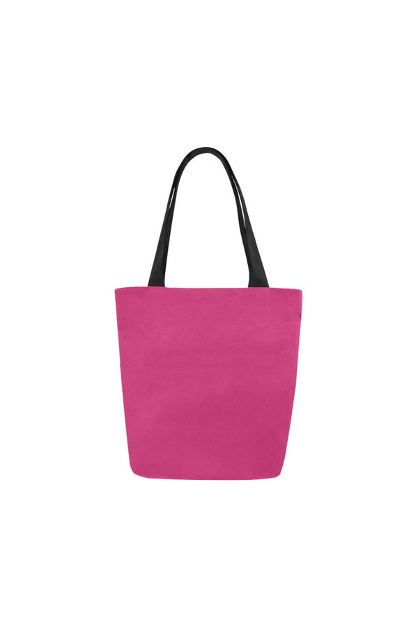 Peacock Pink Canvas Tote Bag - Objet D'Art