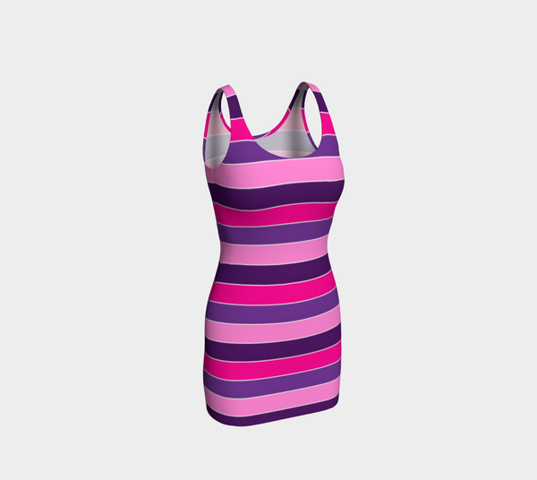 Striped Bodycon Dress - Objet D'Art