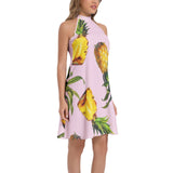 Tie Back Halter Neck Flared Dress - Objet D'Art