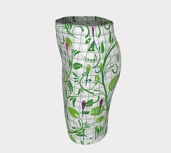 Parrot Matrix Fitted Skirt - Objet D'Art