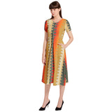 Puff Sleeve Button Through Dress - Objet D'Art