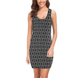 ogee outline print 2 Medea Vest Dress (Model D06) - Objet D'Art