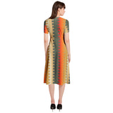 Puff Sleeve Button Through Dress - Objet D'Art