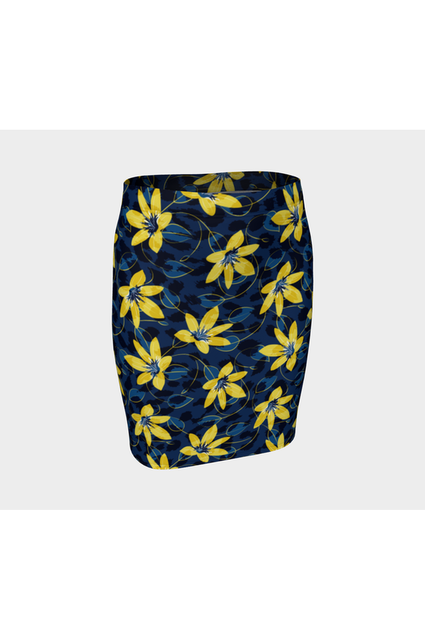 Floral Fitted Skirt - Objet D'Art