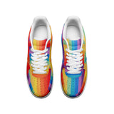 Festive Movements Unisex Low Top Leather Sneakers - Objet D'Art