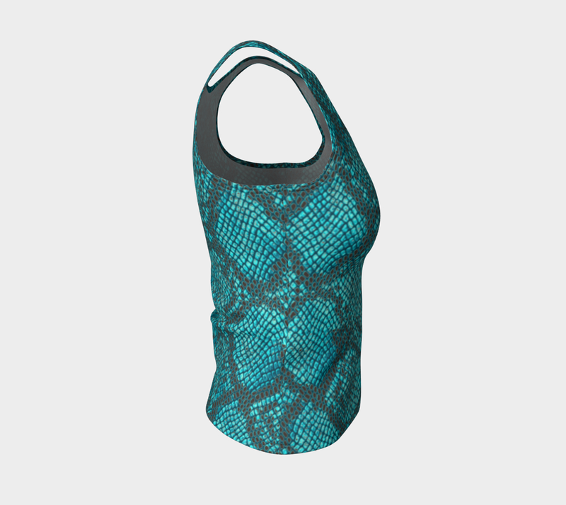 Snakeskin Fitted Tank Top - Objet D'Art
