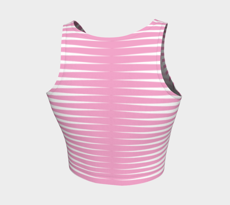 Pink Wedges Crop Top - Objet D'Art