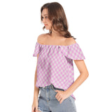 Pink Dots Women's Off The Shoulder Top - Objet D'Art