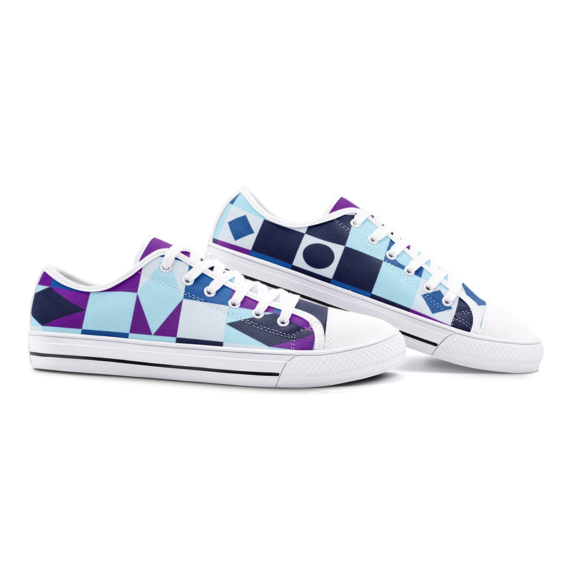 Maurice Kemp Unisex Low Top Canvas Shoes - Objet D'Art