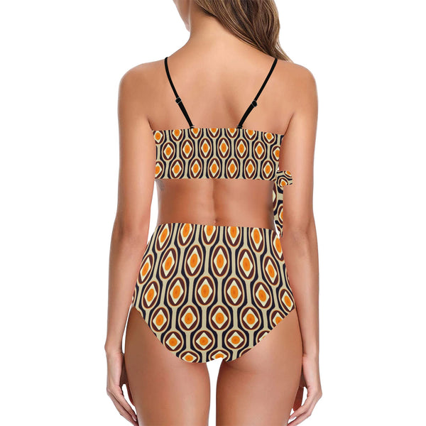 seventies dress Knot Side Bikini Swimsuit (Model S37) - Objet D'Art