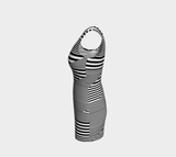 Optical Ilusion Bodycon Dress - Objet D'Art