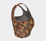 Butterfly Print Athletic Crop Top - Objet D'Art