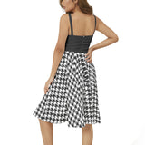 Sleeveless Square Neck Flare Hem Midi Dress - Objet D'Art