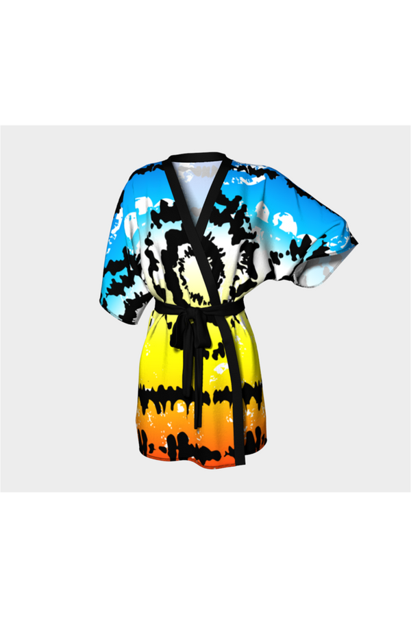 Tie Dye Kimono Robe - Objet D'Art