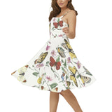 Sleeveless Square Neck Flare Hem Midi Dress - Objet D'Art
