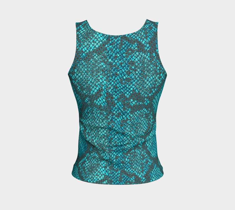 Snakeskin Fitted Tank Top - Objet D'Art