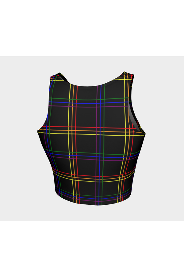 Spectral Plaid Crop Top - Objet D'Art