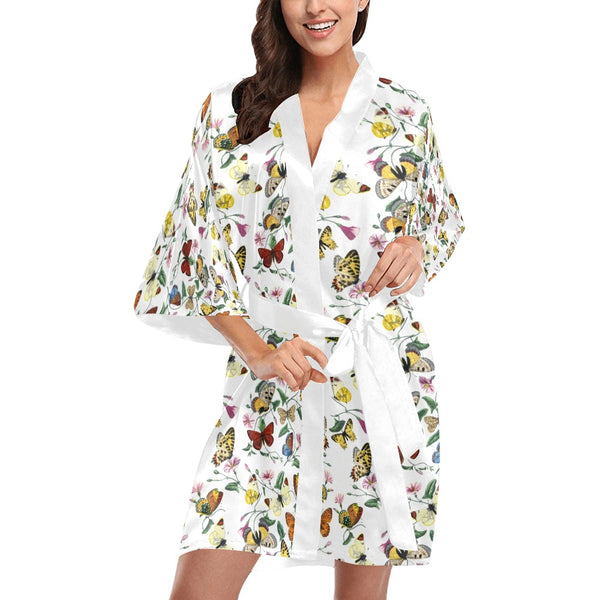 artsadd butterfly print Kimono Robe - Objet D'Art