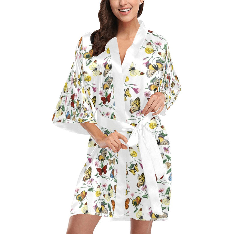 artsadd butterfly print Kimono Robe - Objet D'Art