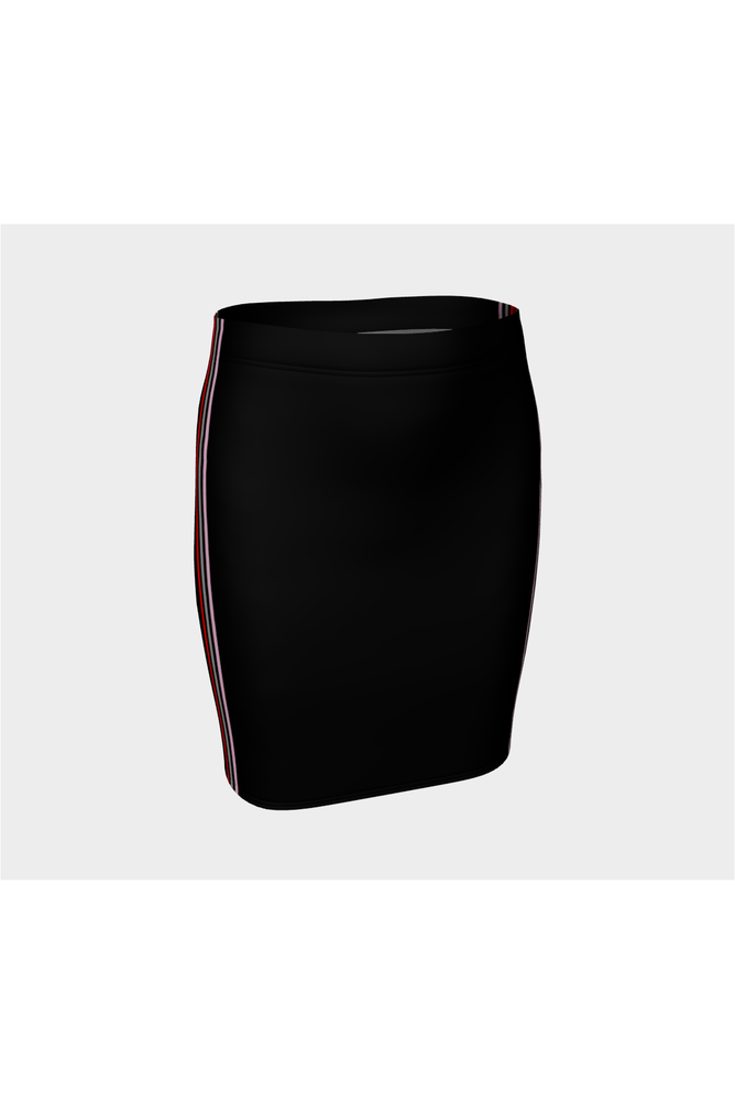 Double Striped Fitted Skirt - Objet D'Art
