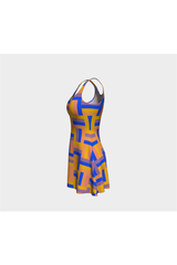 Basket weave Flare Dress - Objet D'Art Online Retail Store