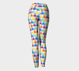 Confetti Pixels Yoga Leggings - Objet D'Art