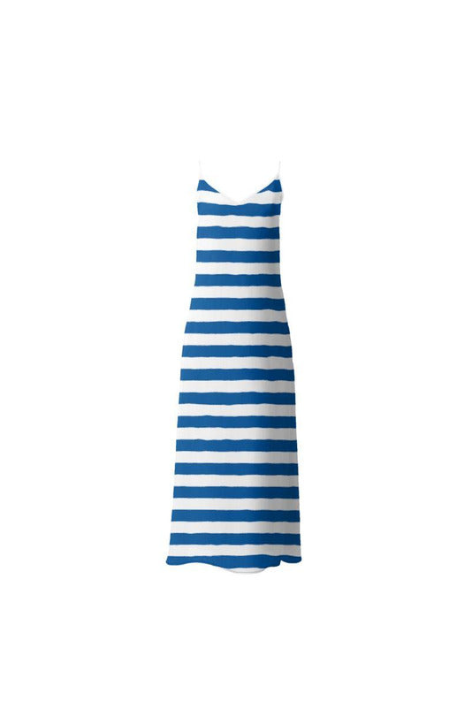 Blue Striped Slip Dress - Objet D'Art